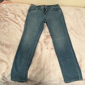 Old Navy, Women's, 10, Mid-Rise Power Slim Straight Jeans